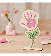 Mother’s Day Handprint Flower Decor – Mother Daughter Gift, Mothers Day Gifts for Mom, Best Prese...