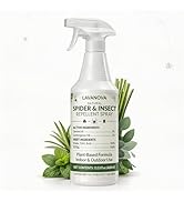 Spider Repellent Indoor & Outdoor, 13.5 OZ Lemongrass Oil Spider & Insect Repellent Spray, Plant-...