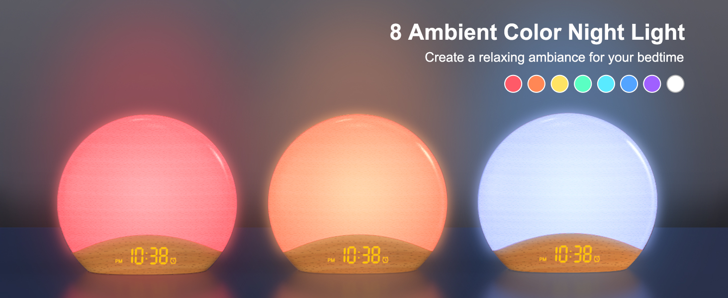 Colorful and relaxing nightlight