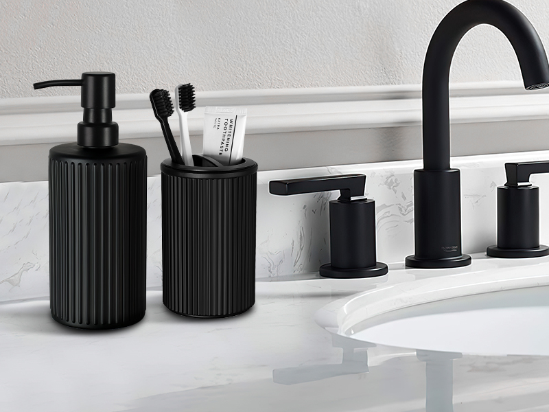 bathroom black accessories