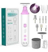 PELCAS Toenail Grinder for Thick Toenails 8 in 1 Manicure & Pedicure Kit, 5 Speeds Cordless Nail ...