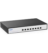 YuLinca 8 Port 10Gbps Managed Switch, Support 10G/5G/2.5G/1000M Auto-Negotiation, 160Gbps Bandwid...