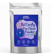 Butterfly Pea Flower Powder - Blue Matcha Tea - 4.02 oz - 100% Natural Food Coloring - Teas, Smoo...