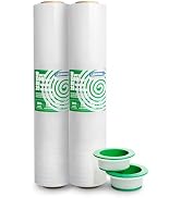 LEDRONA 18 in Stretch Film 1300 feet 80 Gauge 20 Microns Strength up to 800% with a Pair of Yello...