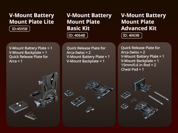 v mount battery plate 4505B