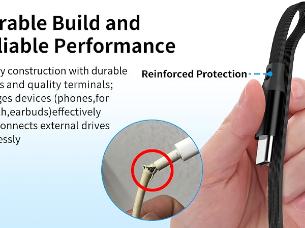 Retractable USB-A to USB C Carplay Cable