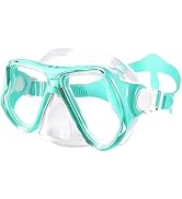 Keary Swimming Goggles Snorkel Diving Mask for Adult Men Women Youth, Anti-Fog 180°Clear View Swi...