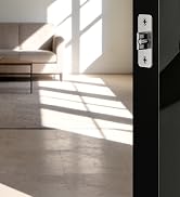 Veise Keyed Entry Door Lever for Bedroom, Wave Exterior Interior Door Handle with Lock and Key