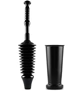 Master Plunger MP1600-TB 1.6 Gallon Low Flush Toilet Plunger with Funnel Nose Design. Tall Bucket...