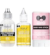 Goiple Wig Glue 1.34fl oz, Waterproof Lace Front Wig Glue for Wigs with Tools and Hair Wax Stick,...