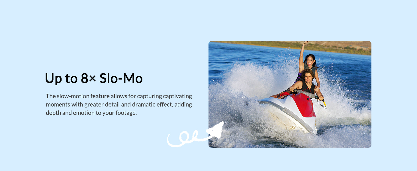 icefox Up to 8x Slo-Mo Action Camera