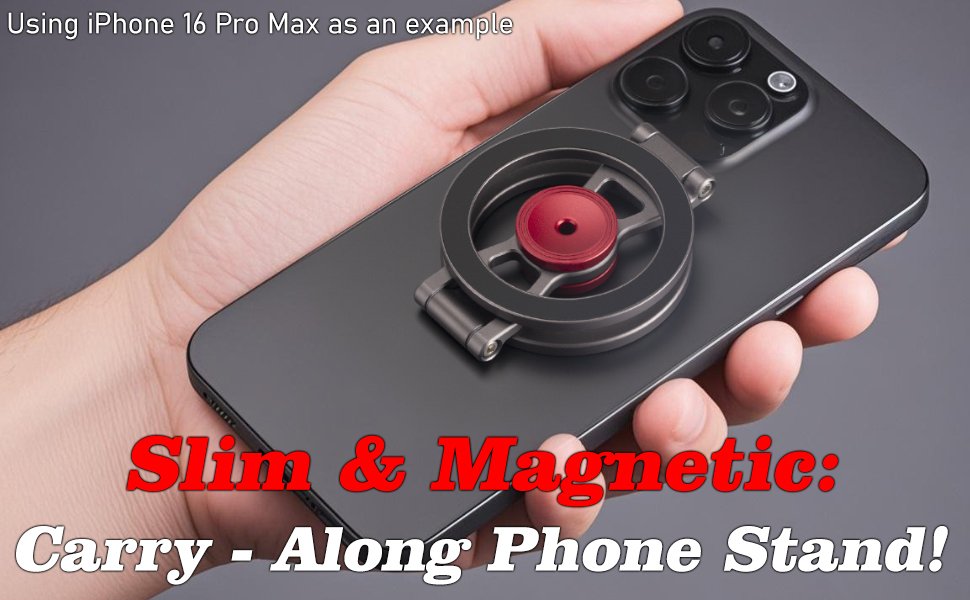 double side magnetic ring phone stand for iphone magsafe stand-portable with your iphone