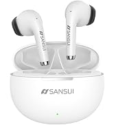 SANSUI W6 True TWS Semi-in-Ear Earphones, Wireless 5.4, Low Latency Gaming, Hi-Fi Stereo, ENC Noi...