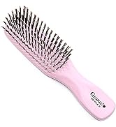 Giorgio GIO2P Pink 6.25 inch Gentle Touch Detangler Hair Brush for Men Women and Kids. Soft Brist...