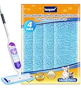 KEEPOW Reusable Mop Pads for Swiffer PowerMop - Microfiber Wet Mops Refills PowerMop Pads Refills...
