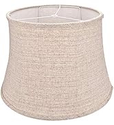 Tootoo Star Brown Large Drum Lamp Shade for Chandeliers Floor Light and Table Lamp, 12x16x11