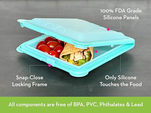 food storage container with lid lunch kids boy girl school lunch box