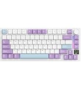 ATTACK SHARK X820 Ultra Wireless Gaming Mechanical Keyboard with TFT Smart Display&Knob,75% Hot S...
