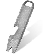 Hamans Mini Pry Bar Multi Tool Titanium Bottle Opener Keychain Screwdriver