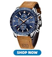 BENYAR Watch for Men Analog Quartz Chronograph Waterproof Luminous Designer Mens Wrist Watches Bu...