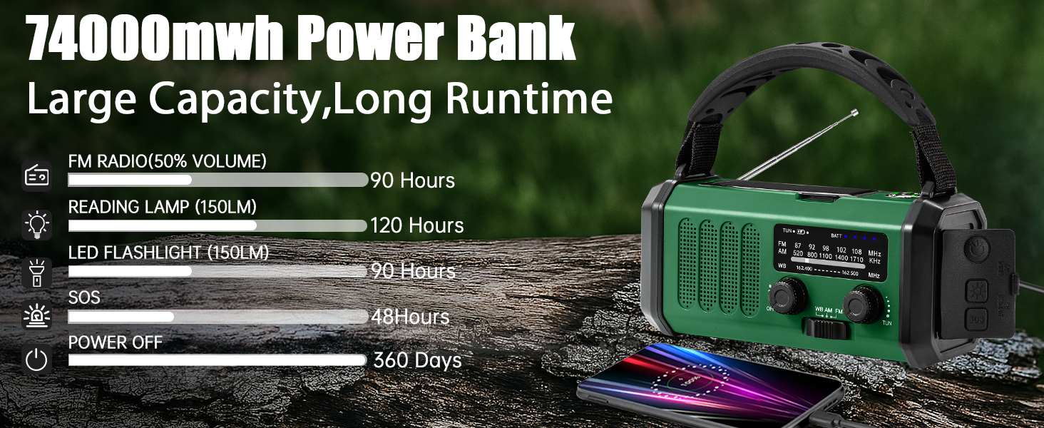 weather radio noaa alert with battery backup
