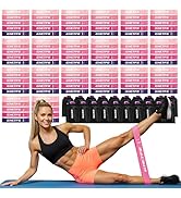 GHCTFE 100PCS Resistance Bands Bulk Set for Group Fitness, Schools & Gyms – 20 Sets of 5-Level Na...