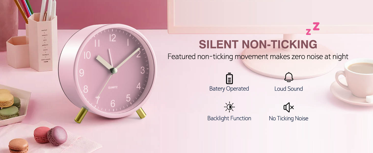 Azxb Analog Alarm Clock