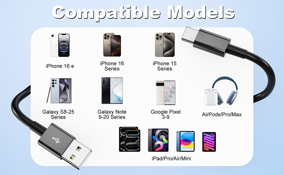 Car Carplay Cable for iPhone 15/16 Pro Max/Plus Cable