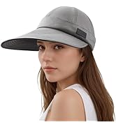Sukeen Cooling Visor Cap for Women&Men, 2 in 1 Zip-Off Sun Hat with UV Protection for Outdoor Spo...