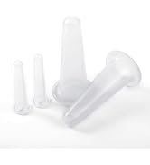 Jizlan 4Pcs Mini Massage Cupping Set Silicone Facial Cups Face Massager Helper Skin Care Neck Bac...