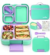 LOVINA Bento Lunch Box Set - Leak-Proof Lunch Container with Insulated Lunch Bag for Adult Kids W...