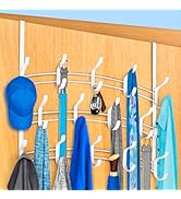 LYNK Professional Home Over The Door Hooks - 28 Hook Over The Door Hanger - Over Door Coat Rack...
