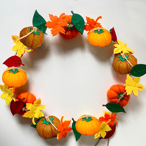 Felt Pumpkin Garland 8