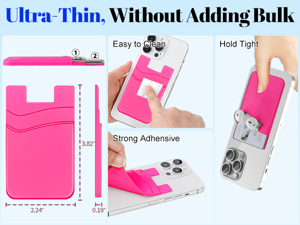phone wallet stick on
