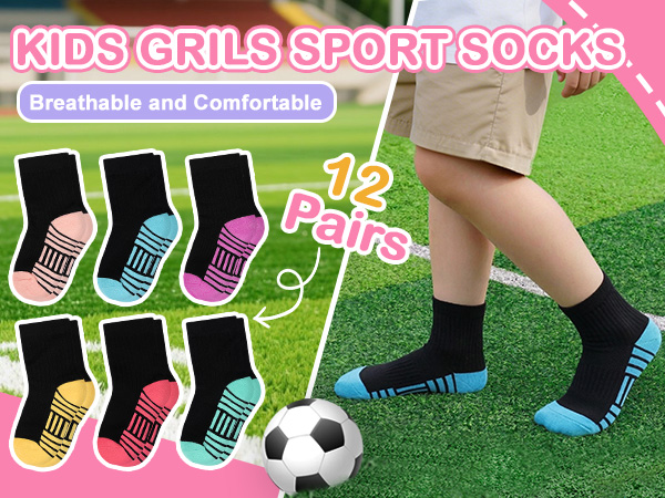KIDS GRILS SPORT SOCKS