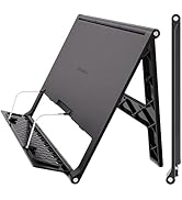 Readaeer Portable Book Stand Free Angle Adjustable Book Holder for Thick Textbook Collapsible Lig...