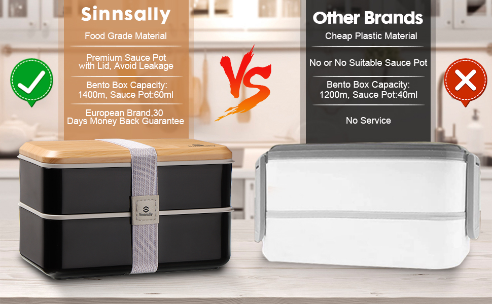 Lunch Containers with Food Compartments