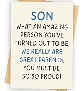 WowBefun Birthday Card for Son, Son Birthday Card, Birthday Card Son, Happy Birthday Son Card, To...