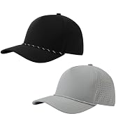 UVSAI Unisex UPF 50+ Performance Water Resistant Baseball Cap Adjustable Breathable Hat for Fishi...