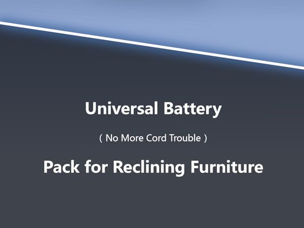 battery pack for reclining furniture