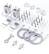 ShadeMart 6 Inch Stainless Steel Winch Hardware Kit Complate Installation Set for Rectangle Or Sq...