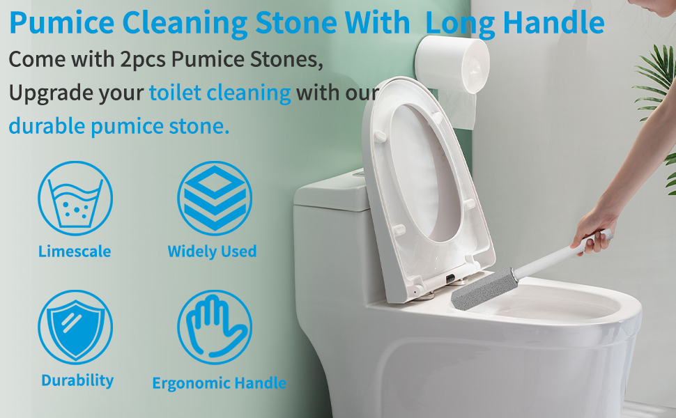 toilet pumice stone with handle