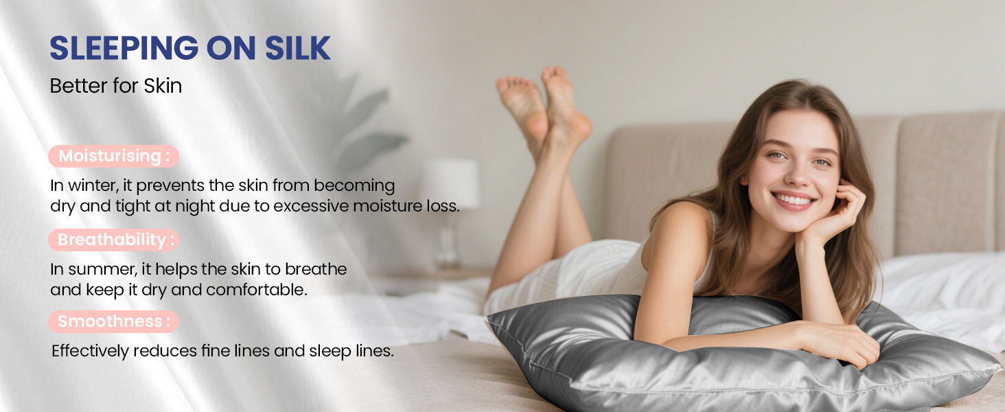 silk pillowcase for sleeping women for hair and face