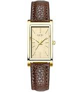 FANMIS Vintage Women's Rectangle Wristwatch Classic Ladies Analog Quartz Watch Ultra-Thin Ladies ...