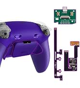 eXtremeRate RISE Plus MAX Back Paddles Kit with Clicky Trigger Stops & Rubberized Grip for PS5 Co...