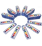 Color Swell Bulk Watercolors Paint Pack with Wood Brushes - 36 Sets with 8 Washable Colors Each -...