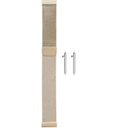 HARFINGTON Stainless Steel Mesh Watch Band Quick Release Adjustable Strap Metal Buckle for Men Women