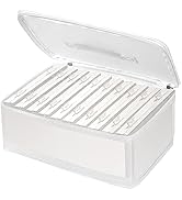 Gbivbe Photo Storage Bag 4x6, 10 Inner Large Photo Storage Box Photo Cases Store up to 1000 Photo...
