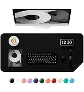 Niniubye Desk Pad, 35.5" x 17" PU Leather Non-Slip Desk Mat Large Mouse Pad for Desktop, Waterpro...