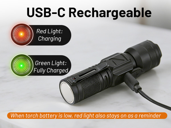 flashlight rechargeable usb c,small led flashlight rechargeable